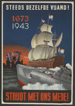 703244 Propaganda-affiche van de zeeoorlog tegen Engeland.